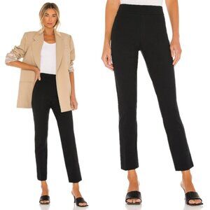SPANX The Perfect Pant Ponte Back Seam Split Hem Black Stretch size M Pull-on